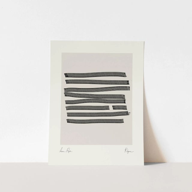 Contemporary Abstract Lines Giclee Print For Sale - Image 4 of 5