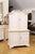 Swedish Baroque Period 1760 Painted Two-Part Cabinet with Four Doors For Sale In Atlanta - Image 6 of 13