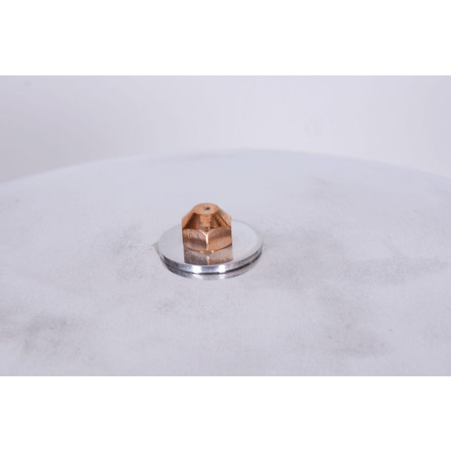 Bauhaus Table Lamp in Nickle-Plated Steel attributed to Franta Anýž, Czechia, 1920s For Sale - Image 4 of 9