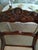 Vintage Duncan Phyfe Stlye Chair Solid Wood Frame With Rose Carving Curved Legs, one of the front legs is chip, see last...