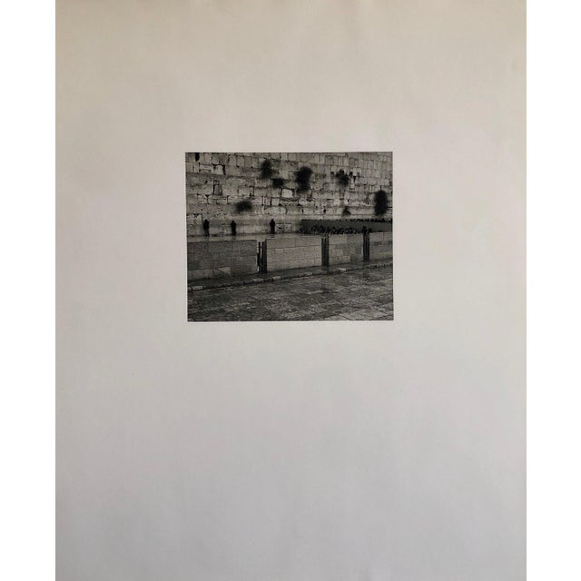 Postmodern Mikael Levin, Jerusalem, Israel Western Wall Ed of 5 Vintage Silver Gelatin Photograph Print For Sale - Image 3 of 4