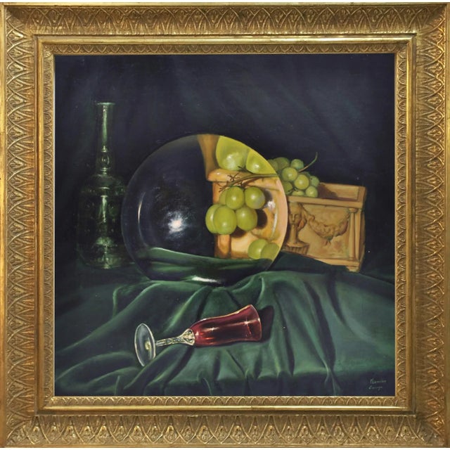 Maximilian Ciccone, The Lens and the Grapes, 2002, Oil on Canvas, Framed For Sale - Image 6 of 6