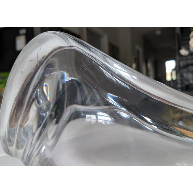 Vintage Large Scale Lucite Centerpiece Bowl For Sale - Image 10 of 13