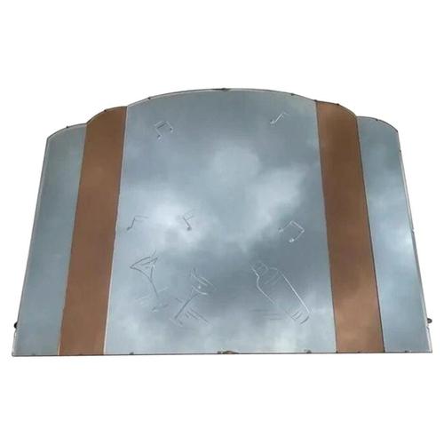 Large French Art Deco Amber Peach Bevelled Wall Mirror, 1930s For Sale - Image 13 of 13