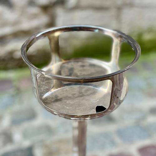 Silver-Plated Metal Bucket Stand from European Silversmithing For Sale - Image 9 of 10