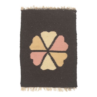Vintage Mexican Zapotec Rug, 01'02 X 01'06 For Sale