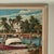 Vintage Painting of a Tropical Boat Dock For Sale - Image 4 of 9
