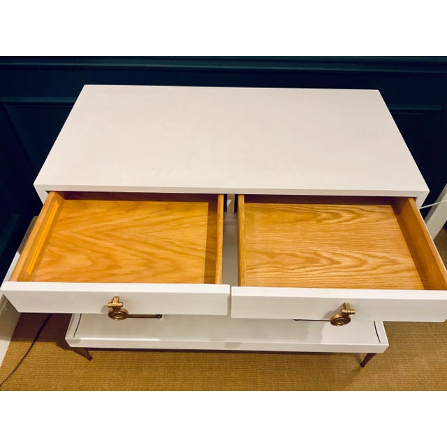 2020s Modern White and Gold Mansard Chest of Drawers For Sale - Image 5 of 6