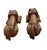 1990s Pair of Vintage Victorian-Style Cast Iron Hand Door Knockers For Sale - Image 5 of 12