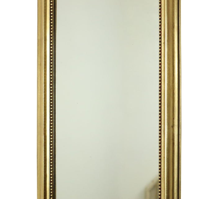 Vintage Baroque Classic Narrow Mirror in Gold, 1960s For Sale - Image 11 of 17