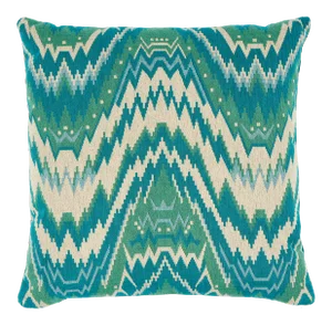 Schumacher Tauride Epingle Pillow in Peacock