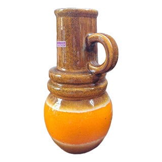 Terracotta Scheurich Vase, West Germany, 1970s For Sale