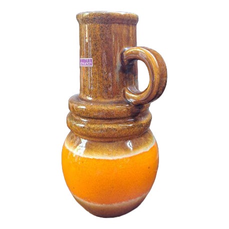 Terracotta Scheurich Vase, West Germany, 1970s For Sale
