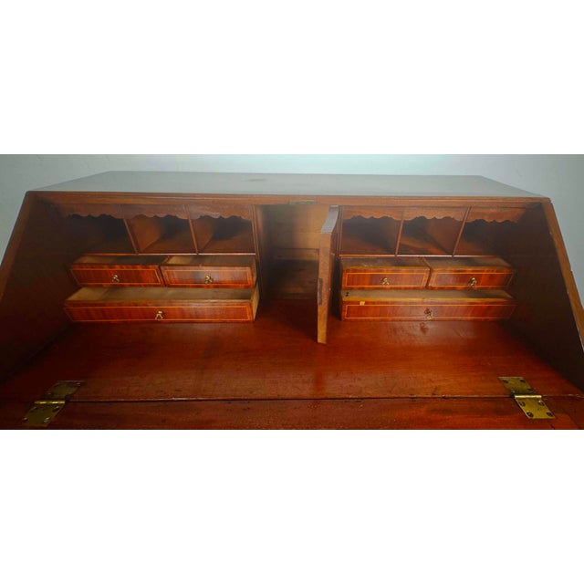 Early 19th Century Antique English George III Secretaire in Oak, 1800 For Sale - Image 5 of 18