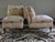 George Smith Upholstered Slipper Chairs on Turned Legs W/Casters - A Pair For Sale - Image 4 of 8