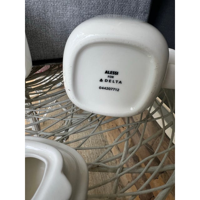 1970s 1970s Alessi for Delta Italian Ceramic Creamers- Set of 2 For Sale - Image 5 of 5