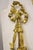 French Louis XV Gold Gilt Bronze Ribbon Drape Large Wall Plaque Sconces - A Pair For Sale - Image 9 of 16