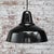 Philips Vintage Industrial Dutch Black Enamel Pendant Lights from Philips, Holland For Sale - Image 4 of 5