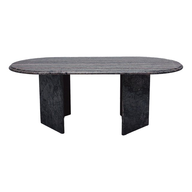 Oval Vintage Coffee Table, 1980s For Sale