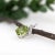 4.4ct Peridot Pendant with Earth Mined Diamonds in Solid 14K Gold Oval 11x9mm For Sale - Image 4 of 10