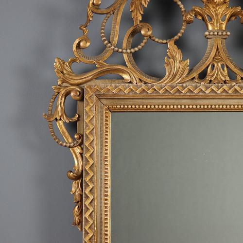 Golded and Wooden Mirror For Sale - Image 4 of 11