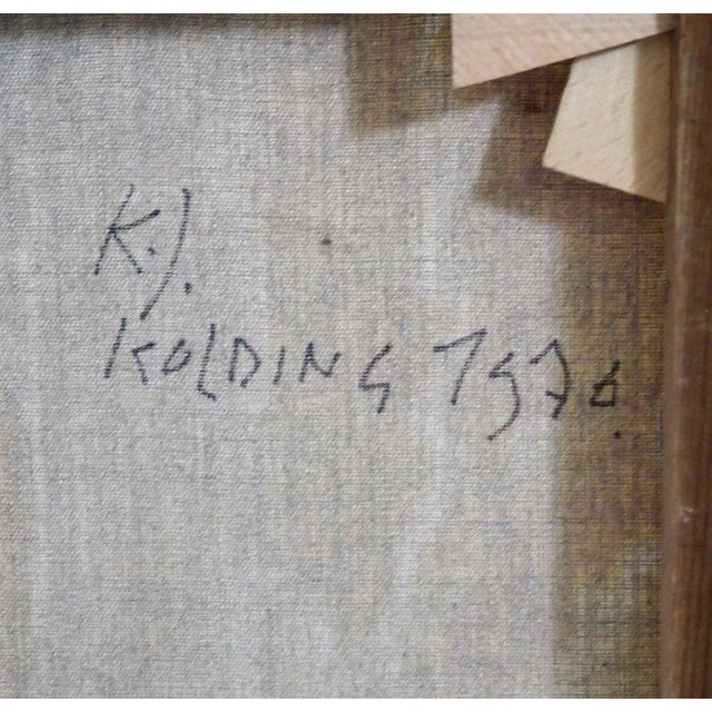 Oil On Canvas by K.J. Kolding For Sale - Image 7 of 8