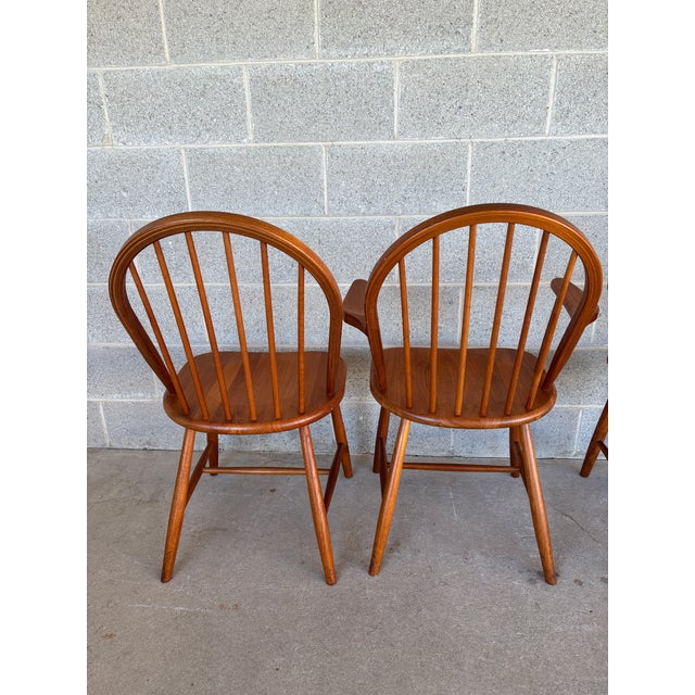 Ansager Mobler Danish Modern Teak Hoop Back Dining Chairs - Set of 4 For Sale - Image 12 of 16