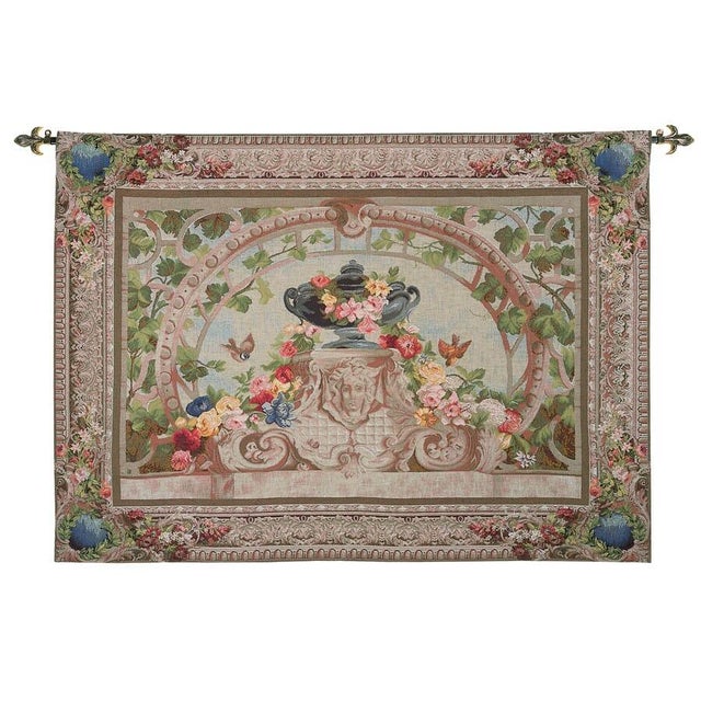 This tapestry is inspired from one of the works of the renowned Flemish painter Jan Frans van Dael (1764 1840). A rich...