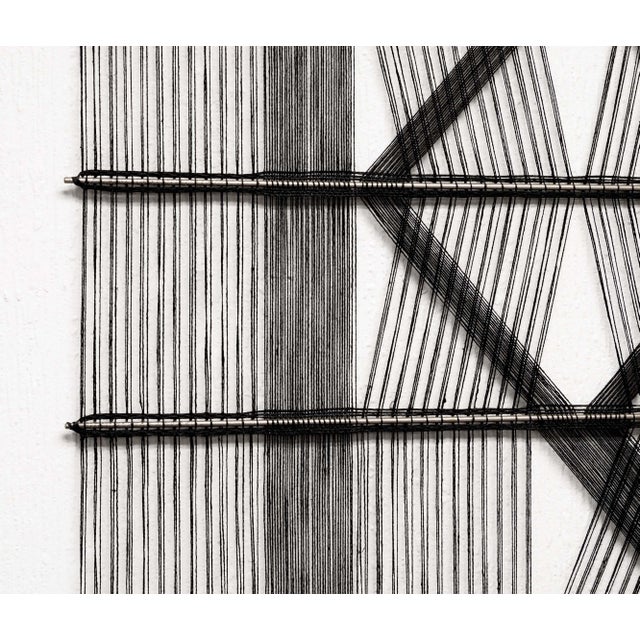 Peter Collingwood M. 164 No. 1 Linen Macro-Gauze Modernist Fiber Art Wall Hang For Sale In Detroit - Image 6 of 8