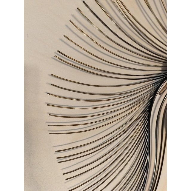 Curtis Jere Large Curtis Jere Signed and Dated Metal Swan Sculpture, 1987 For Sale - Image 4 of 9