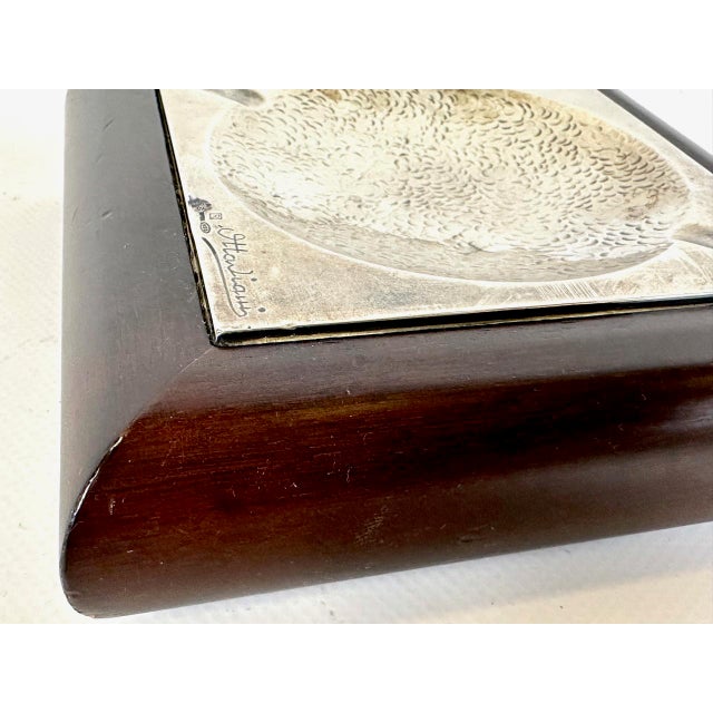 Mid-Century Modern Italian Silver Ashtray from Ottaviani, 1960s For Sale - Image 12 of 13