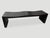 2010s Andrianna Shamaris Charred Teak Wood Wave Bench For Sale - Image 5 of 6