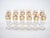 Mid 20th Century Val Saint Lambert Set of 12 Gilt Gold-Decorated Tableware Flute Service For Sale - Image 5 of 14