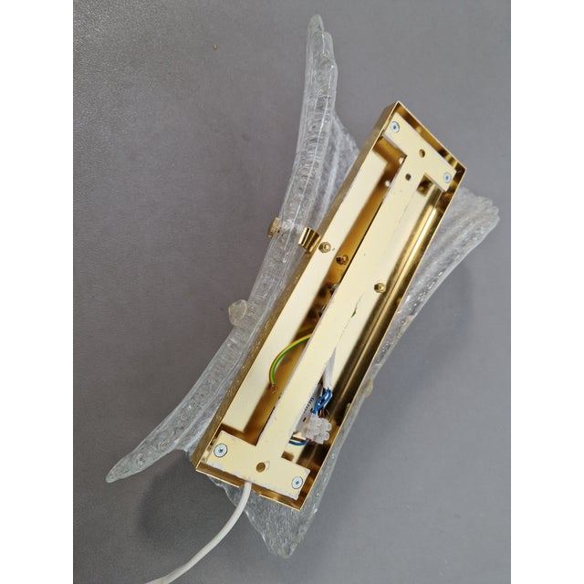 Metal Vintage Granite Murano Glass Wall Sconce, 1980s For Sale - Image 7 of 13