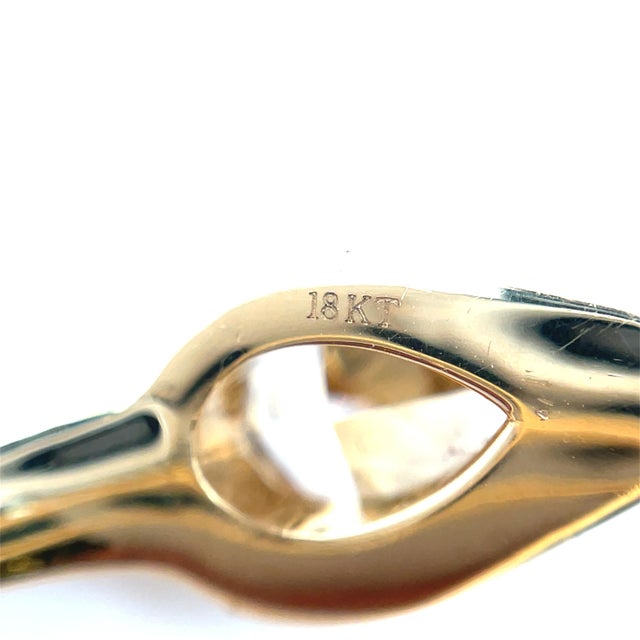 1.34 Carat Weight of Brown Diamond Snake Ring in 18k Yellow Gold, Size 6.75 For Sale - Image 4 of 4