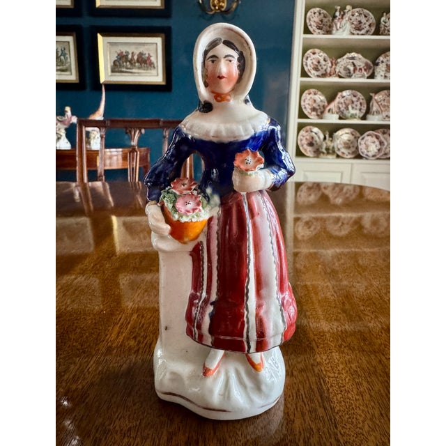 Blue Late 19th Century Staffordshire Figurines - Set of 4 For Sale - Image 8 of 10