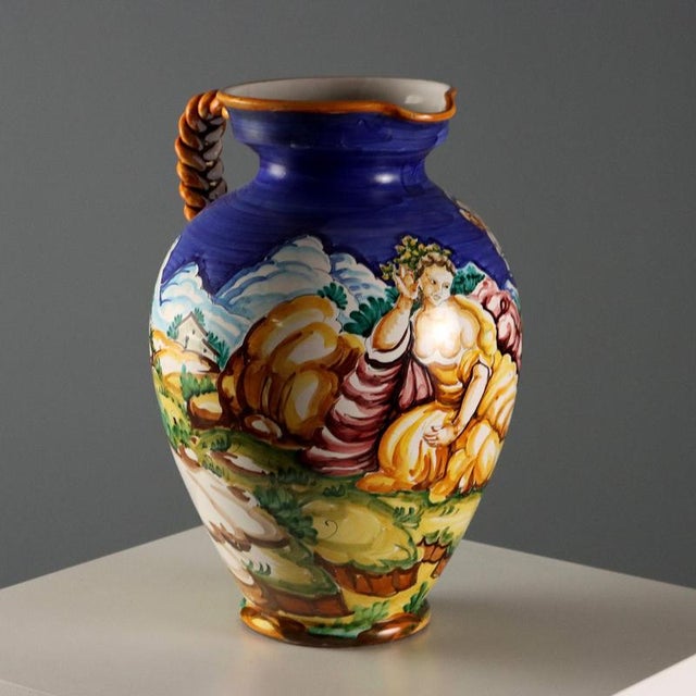 Majolica Amphora from Taccini Manufacture For Sale - Image 13 of 13