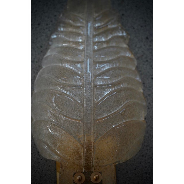 Gold Murano Art Glass Gold Graniglia and Brass Wall Light and Sconces, 2000 For Sale - Image 8 of 10
