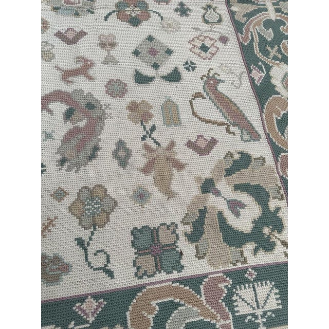 1940s Mid-Century Portuguese Needlepoint Rug, 1940s For Sale - Image 5 of 18