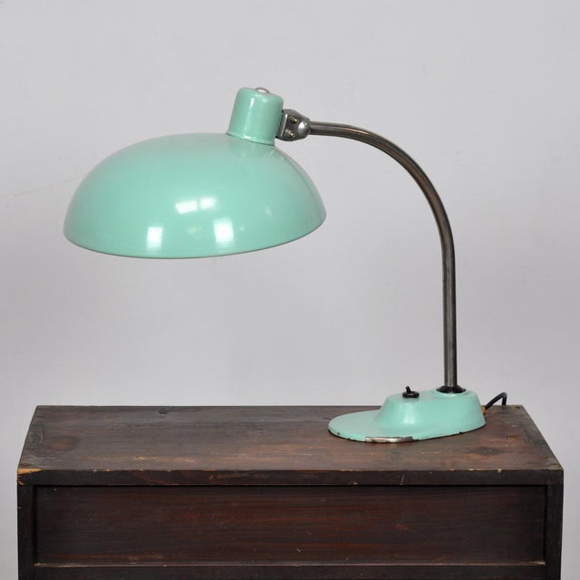 Vintage Art Deco Streamline Moderne Style Desk Lamp, 1940s For Sale - Image 9 of 10