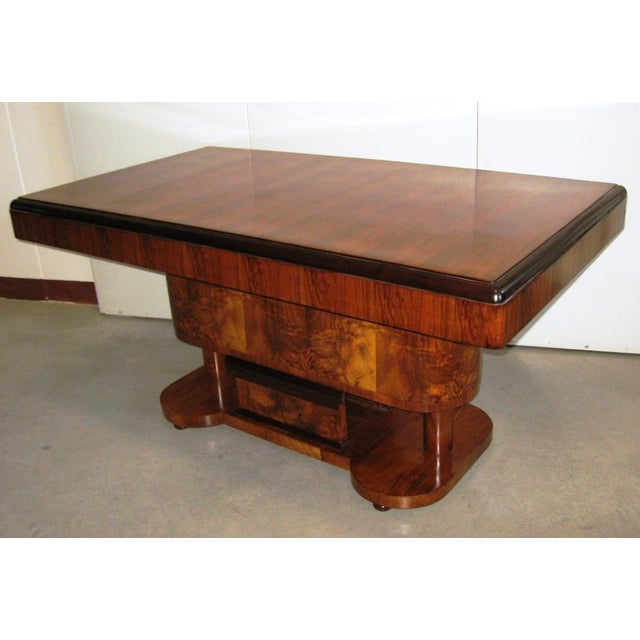 Brown Art Deco Table, 1930s For Sale - Image 8 of 13