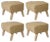 Sand Natural Oak Raf Simons Vidar 3 My Own Chair Footstools by Lassen, Set of 4 For Sale