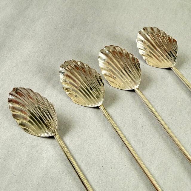 Mexican Mexican Sterling Silver Highball or Iced Tea Sipping – Stirring Straws, Set of 4 For Sale - Image 3 of 9