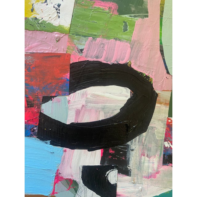 Sarah Trundle Sarah Trundle, Contemporary Abstract Mixed Media Painting, "Pep in Your Step" For Sale - Image 4 of 6