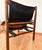Brown Vintage Buffalo Leather Safari Armchair in Oak Frame, 1970s, Set of 2 For Sale - Image 8 of 9