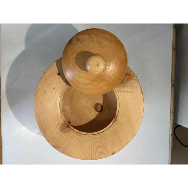 Vintage Wooden Fruit Cup, 1980s For Sale - Image 3 of 6