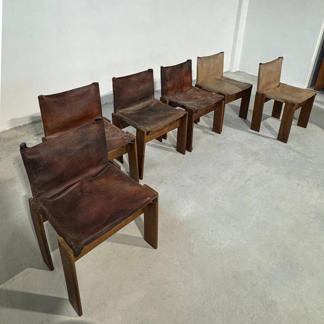 Scarpa Monk Design Chairs, 1970s, Set of 6 For Sale - Image 9 of 13