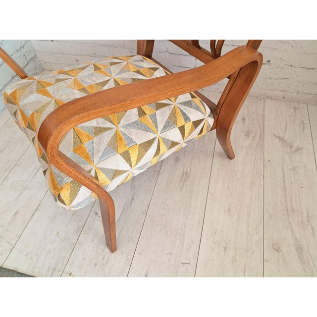 Mid-Century Modern Linden Armchair, 1950s For Sale - Image 16 of 17