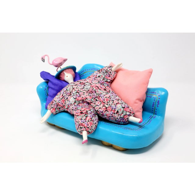 1990s Vintage "Hot Mama" Signed Florida Art Piece For Sale - Image 5 of 12