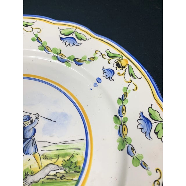 Vintage French Decorative Plate For Sale In New Orleans - Image 6 of 10